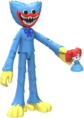 Obrázek produktu pro Poppy Playtime 5" Actie Figuren - Huggy Wuggy Scary, 6 rok/roky, Vícebarevný