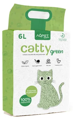 Immagine prodotto di Aqpet Friends CattyGreen, lettiera per gatti di origine vegetale, naturale, con