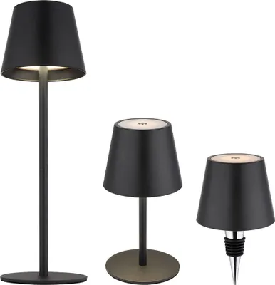 Produktbild von GLOBO 58488B VANNIE I Tischleuchte Metall schwarz matt, LED