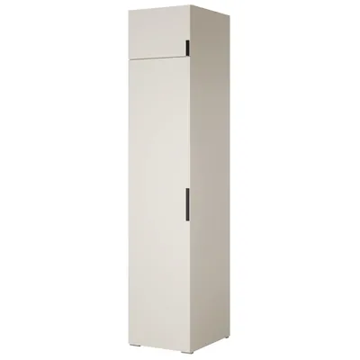 Kleiderschrank, Drehtürenschrank Kaschmir mit Ablageflächen und Kleiderstangen Breite 50 cm