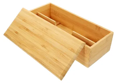 Produktbild von Aufbewahrungsbox aus Holz für Essstäbchen und Küchenutensilien