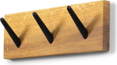Produktbild von Spinder Hakenleiste Garderobe 60 Eiche Modernes Design mit 3 Haken