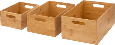 Obrázek produktu pro Sada 3 bambusových krabiček s uchy