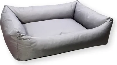 Produktbild von 4L Textil KOKO Wasserabweisendes Hundebett große Hunde Hundekorb Bezug abnehmbar und waschbar Hundekissen Hundekörbchen 120x100 cm, Grau