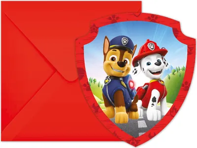 Zdjęcie produktu dla przyjęcie Paw Patrol z kopertami 6 sztuk