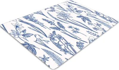 Produktbild von Stuhlunterlage Bürostuhlunterlage 120 cm x 90 cm Bodenmatte Bürostuhlunterlage - Waldblumen