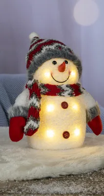 Produktbild von Bambelaa! Schneemann Frosty Deko LED Figuren Weihnachten Klein Winter