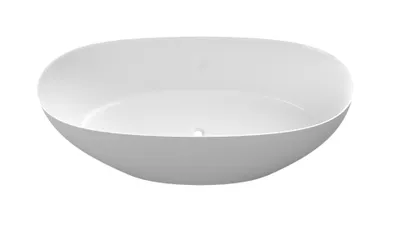 Zdjęcie produktu dla Wanna wolnostojąca Nordic 170 cm owalna konglomerat marmurowy Ideal.X  profilowana PREMIUM