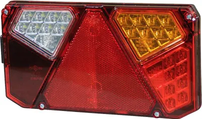 Was Rechteckige LED-Rückleuchte 242x134x58 Rechts 920 + WAS 5 PIN