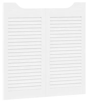 Produktbild von vidaXL Schwingtüren 2 pcs Weiß Massives Kiefernholz