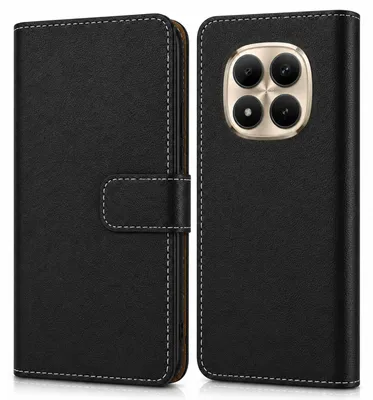 Produktbild von Handy Tasche für Xiaomi Redmi Note 15 Pro+ Schutzhülle Bookstyle Etui Klapphülle Wallet Flip Cover Case Schwarz