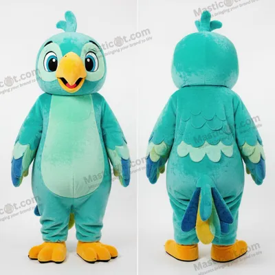 Produktbild von Türkisbrauner MASTICOT Papageien-Maskottchen
