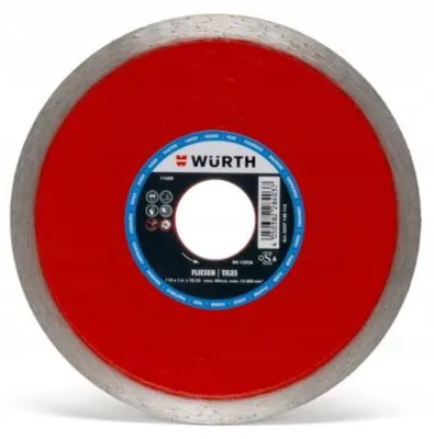 Produktbild von Würth Diamanttrennscheibe für Keramikfliesen 115mm
