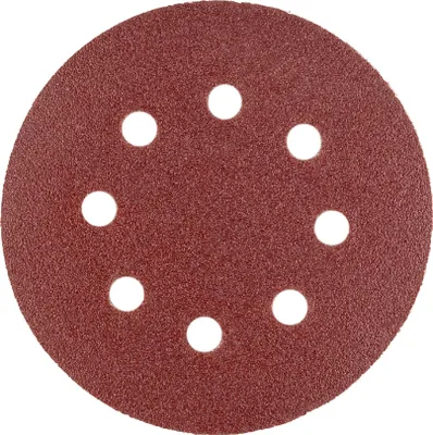 Image de Papier abrasif en rouleau 8 trous 125 mm P80 10 pièces Polax