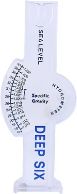 Productafbeelding van Aquarium Hydrometer - Zoutgehalte Meter - Aquarium Onderhoud - Duidelijk Leesbaar - 1.020-1.023 SG - Transparant