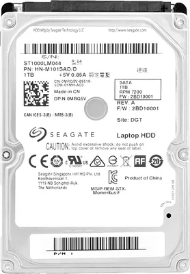 Image de Disque dur Seagate 1Tb ST1000LM044 7200Rpm Sata III 2,5'' pouces