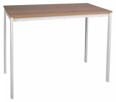 Obrázok produktu pre Biely jedálenský stôl RAMOD 100x60, Imitácia dub