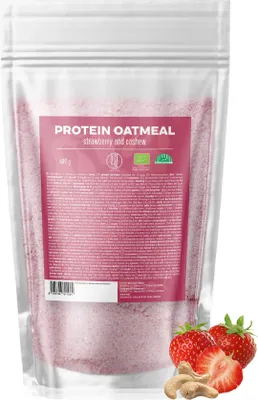 Immagine prodotto di BrainMax Pure® Protein Oatmeal, Fragola con Anacardi, 480 g