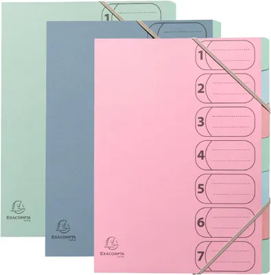 Image de Classeur AutentiK Harmo, format A4, 7 compartiments