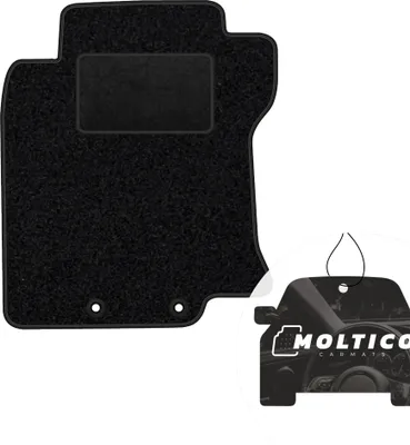 Produktbild von moto-MOLTICO Fahrer Fußmatte Auto Velours Fahrerseite Autoteppiche Schwarz Fahrermatte 1-teilig passend für Nissan X-trail 2014-2021