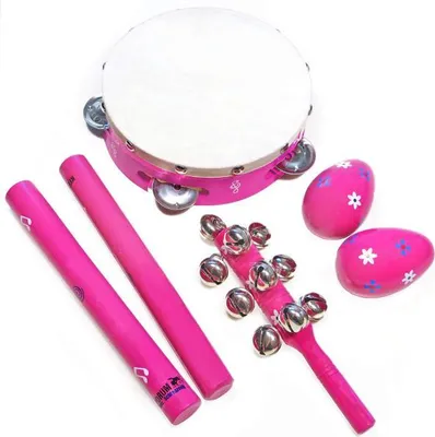 Produktbild von keepdrum KDLT4C Kinder Percussion-Set Pink 5 teilig