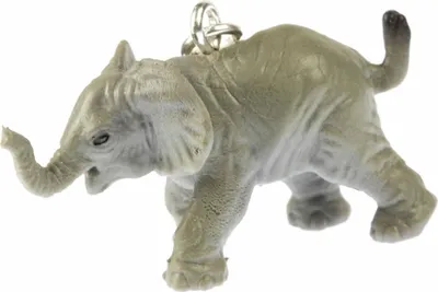 Produktbild von Elefant Charm Zipper Pull Anhänger Bettelanhänger Gummitierchen Miniblings grau