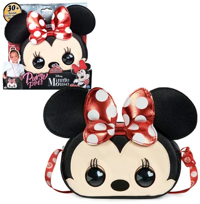 Productafbeelding van Purse Pets BAG INA PrsPtsDsneyInteractiveMinnie: Tas, meisjesmodel, schoudertas, met rits, geproduceerd in Vietnam, beige, zwart, rood, met afbeelding