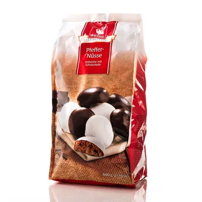 Zdjęcie produktu dla Weiss Pfeffernüsse glazurowane ciemną czekoladą 600g