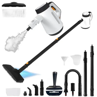Handdampfreiniger, 400 ml, Schwarz-Weiß