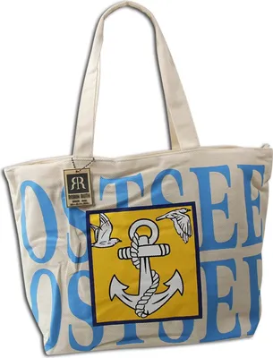Immagine prodotto di Robin Ruth borsa a tracolla cotone poliestere beige blu OTG5123I