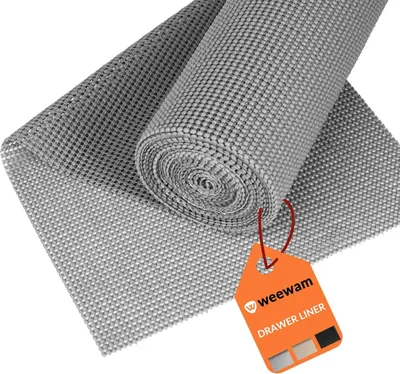 Image de Antidérapant tiroir et étagère de cuisine Gripmat 30 x 600 cm - Tapis antidérapant EVA - Gris