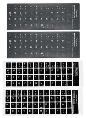 Imagen del producto de Pegatinas para teclado, idioma alemán, universales, para portátil y PC