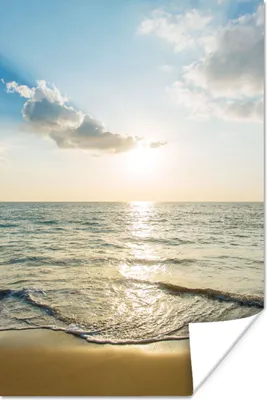 Produktbild von MuchoWow® Poster Meer - Sommer - Strand 40x60 cm - Plakate für die Wand - Poster Babyzimmer