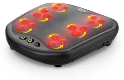 Produktbild von Snailax Shiatsu Fussmassagegerät mit Wärmefunktion,18 Flexible Kneading Massageköpfen, Massagegeräte für alle Fußgrößen, Fußwärmer, elektrisches