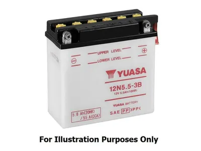 Image de Batterie plomb/acide YUASA sans pack d'acide - 12N24-3A