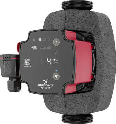 Image de Pompe de circulation à haut rendement Grundfos, ALPHA2 GO, 25-75, 180, 220-240 V, 9H DG0, 1 pièce.