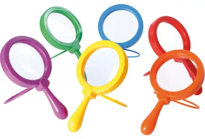 Produktbild von EDUPLAY 150119 Hand-/ Standlupe groß (Farbe zufällig, 1 Stück)