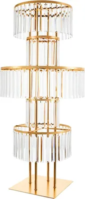 Produktbild von Acryl-Blumenständer - Centerpiece Tischdekoration Halter - 5 Ebenen - Für Hochzeit, Party & Gastronomie - Stabiler Displayständer - Transparent