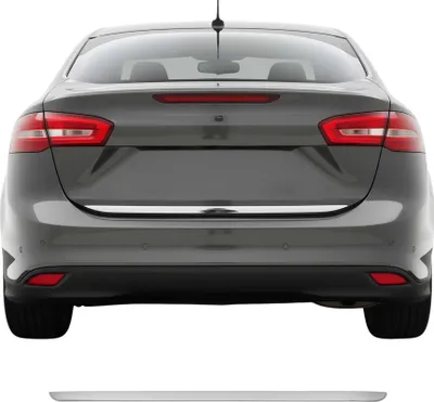 Image de Garniture de Hayon Coffre pour Ford Focus Berline 2014-2018 acier inox