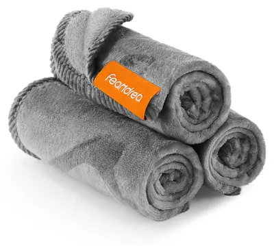 Produktbild von Kattendeken Set - 3 Waschbare Flanelldekens - 60 x 40 cm - PPB011G01