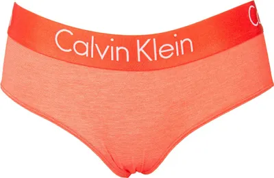 Zdjęcie produktu dla Coulotte CK CALVIN KLEIN – damskie majtki z widocznym paskiem i elastycznym wykończeniem, z logo QP1057O, model hipster-shorty, rozmiar XS, skład: 27% poliester, 58% modal, 15% Elasthan