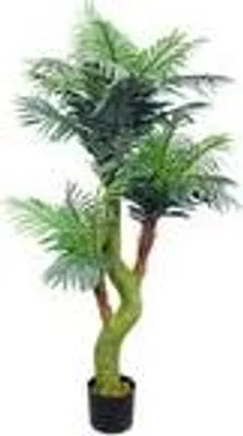 Produktbild von Decovego Künstliche Cycuspalme, 165 cm, mit 1 Stamm und 29 biegsamen Wedeln. Benötigt keine Pflege.