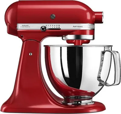 Obrázok produktu pre Kuchynský robot KitchenAid Artisan Elegance 5KSM125EER, 300 W, 4,8 l, priamy pohon, 10 rýchlostí, červený
