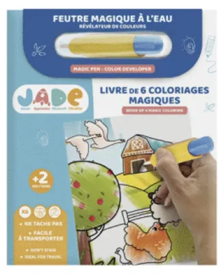 Immagine prodotto di J.A.D.E Libro di 6 pagine magiche da colorare
