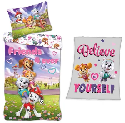 Produktbild von PAW Patrol - Bettwäsche-Set, 135x200 und Fleecedecke, 130x160