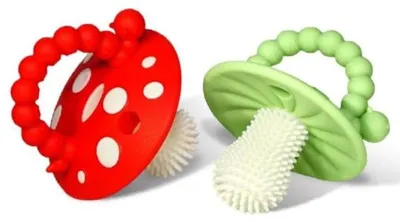 Immagine prodotto di Anello da dentizione Razbaby Chompy Mushroom trasparente  Trasparente Taglia unica