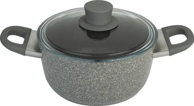 Immagine prodotto di Ballarini Cucinando Murano 4,8 L Grafitowy Garnek Aluminiowy Z Pokrywką, 750029400