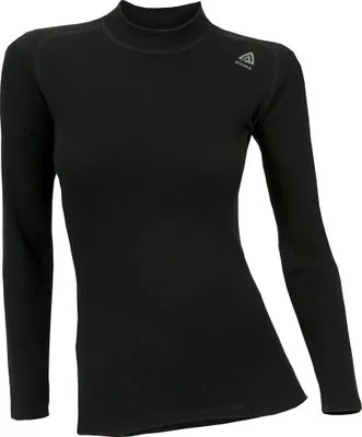Produktbild von Longsleeve WarmWool Crew Neck (Damen) – Aclima, Farbe:Jet Black, Größe:L