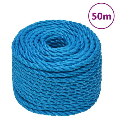 Obrázok produktu pre Pracovné lano modré 10 mm 50 m polypropylén