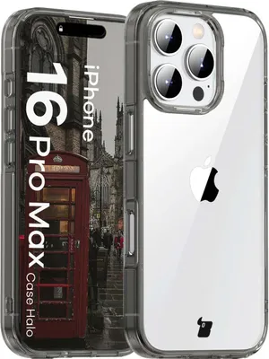 Produktbild von Bizon Case Halo Apple iPhone 16 Pro Max rauchschwarz